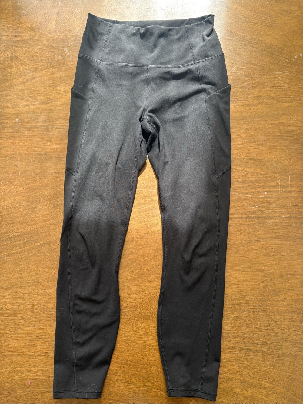 Fabletics Black High-Waist Leggings with Side Pockets